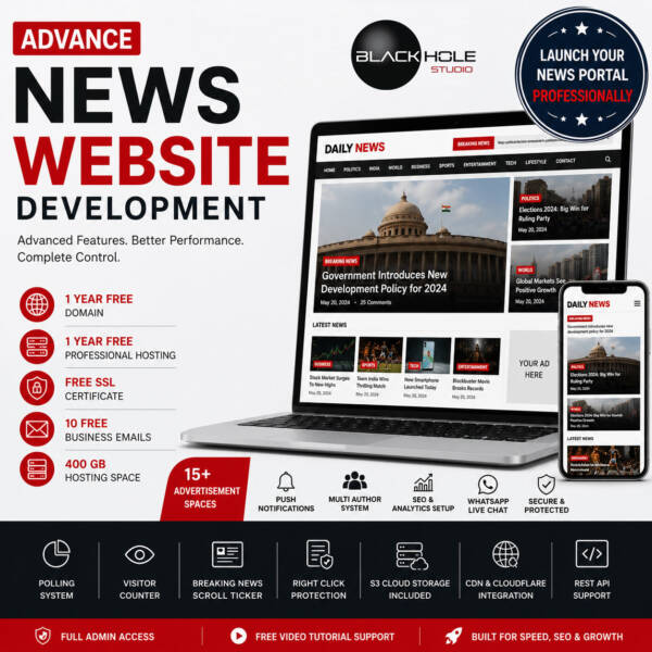 Advanced News Website Development Package