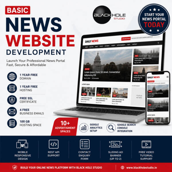 Basic News Website Development Package
